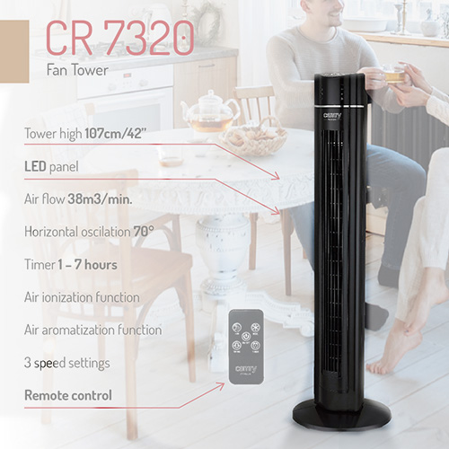 Ventilátorová veža Camry 107 cm / 42"
